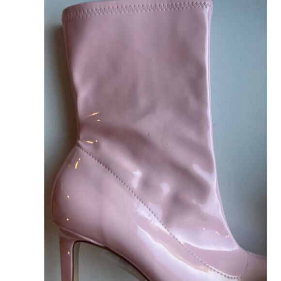 New York & Company Women's Pink Naomi High Heel Bootie Patent Leather Size 9 - Picture 11 of 11